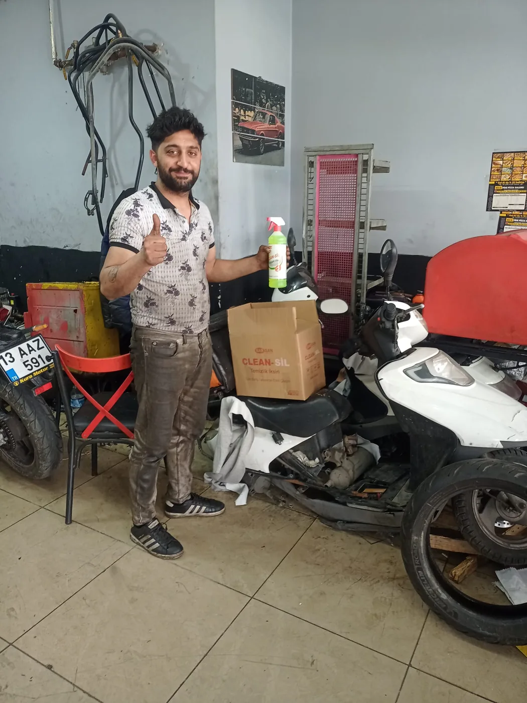 Motor bakım müşterisi