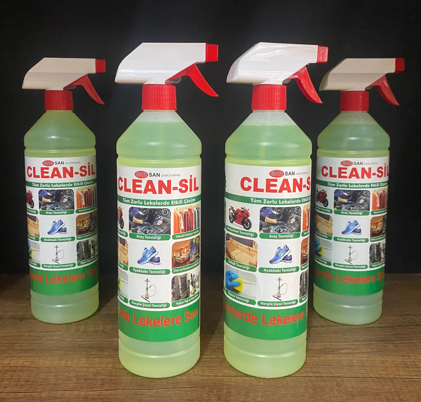Clean-sil Leke Çıkarıcı 4’lü Paket – Profesyonel Çok Amaçlı Temizleyici 4x1 Litre