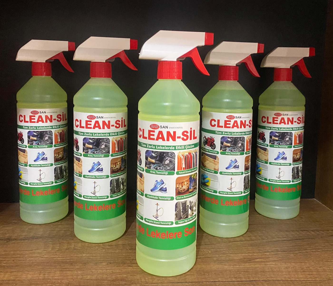 Clean-sil Leke Çıkarıcı 5’li Paket – Profesyonel Yüzey ve Tekstil Temizleyici 5x1 Litre